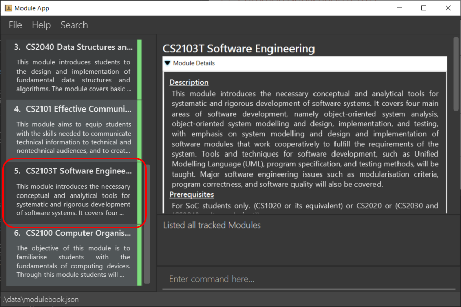 Glossary TrackedModule